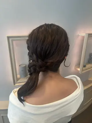 ミディアム ヘアアレンジ Honoka /ヘアメ/艶カラーのヘアスタイル