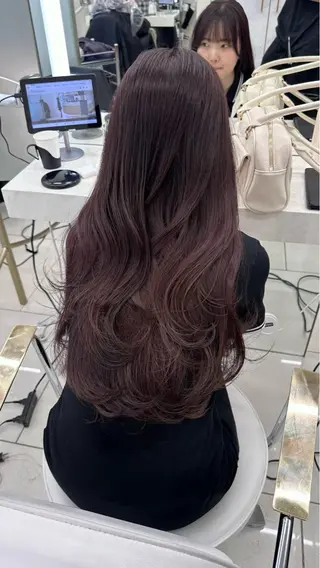 ロング ブリーチカラー COA YUZUのヘアスタイル