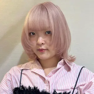 ミディアム カラー 柔らかいbeige ¦韓国¦🩰マユ🩰のヘアスタイル