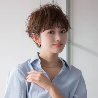 ショート パーマ 浅沼 ゆいのヘアスタイル