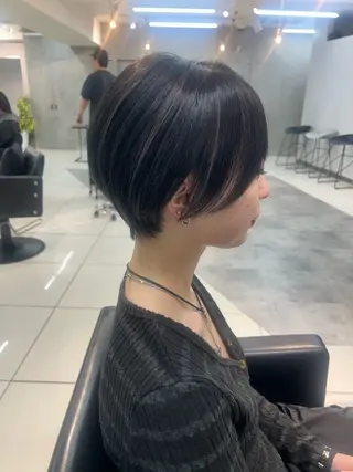ショート カラー ナチュラル×色気パ ーマ 渋谷/マナミのヘアスタイル
