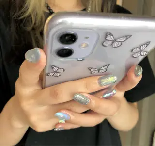 ネイル パラあり！フィルイン 美フォルムのネイルデザイン