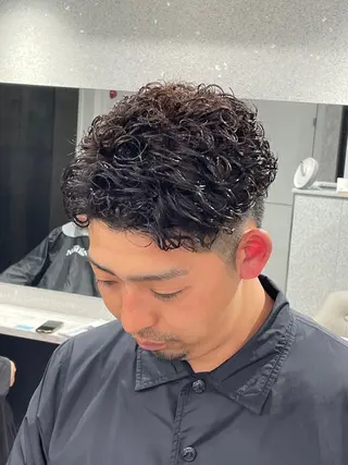 パーマ メンズ 京都河原町 メンズパーマ助川龍哉のヘアスタイル