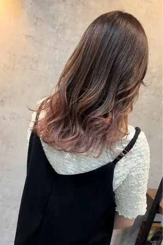 セミロング カラー 及川 祐輔のヘアスタイル