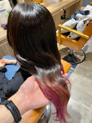 ミディアム カラー 🟣メンズパーマ 川端 永遠🟣のヘアスタイル