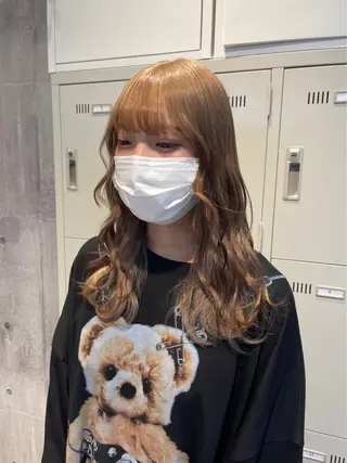 セミロング カラー ハイトーン特化💍 NØRN💍韓国のヘアスタイル