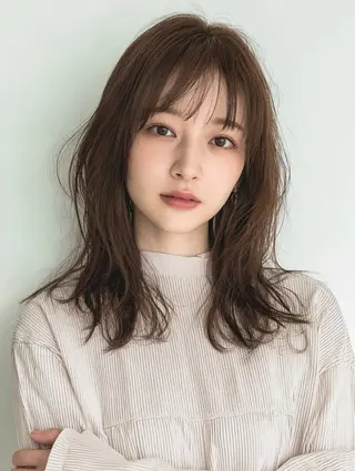 ミディアム パーソナルカラー骨格 顔タイプ 川野龍一のヘアスタイル