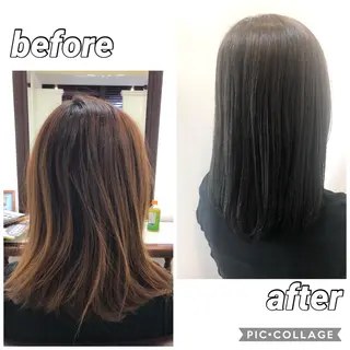 ミディアム カラー 🫧髪質改善×艶髪 🫧根本泰成🫧のヘアスタイル