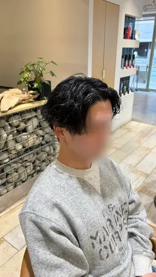 ショート パーマ メンズ EARTH三鷹 KOKOROのヘアスタイル
