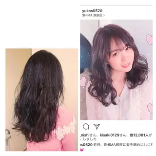 ミディアム カラー ✨艶ブリーチカラー ✨四ノ宮裕己のヘアスタイル