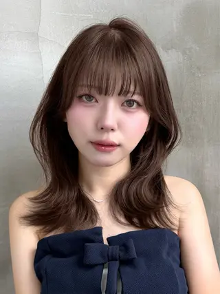 ミディアム 大宮ミディアムレイヤ ー🍒🌙Kaoriのヘアスタイル