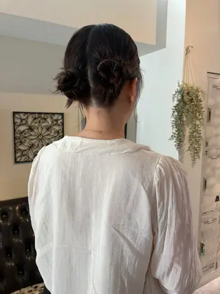 ミディアム ヘアアレンジ ichika/福岡 /透明感カラー🤎のヘアスタイル
