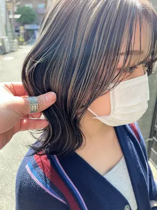ミディアム カラー スダユーヤ 💫推しカラーウルフのヘアスタイル