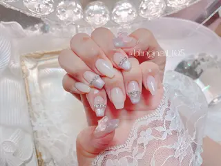 ネイル 24時まで❤︎韓国、 ワンホンネイルのネイルデザイン