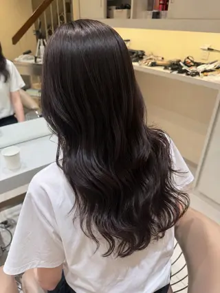 ロング 阪上 沙織のヘアスタイル