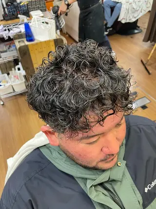 ミディアム パーマ le.shoji ル,ショージのヘアスタイル
