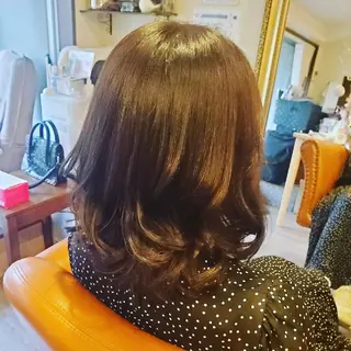ミディアム カラー spa hair ark 富井直美のヘアスタイル