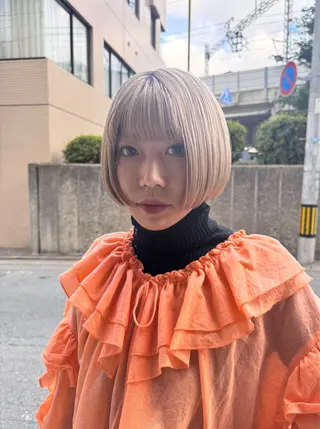 ショート カラー kai🐇透明感 カラー/レイヤーのヘアスタイル