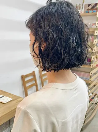 ミディアム パーマ ウルフ/レイヤー shinoのヘアスタイル