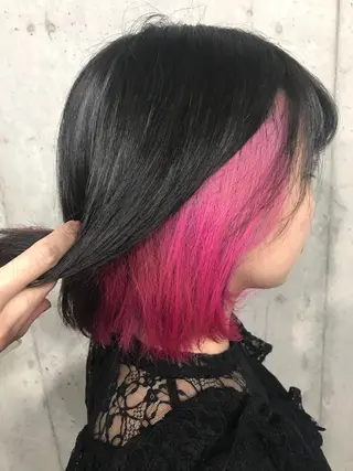 ショート カラー パーマ ヘアアレンジ メンズ キッズ ネイル マツエク・マツパ サロンドミルク 渋谷高比良のヘアスタイル