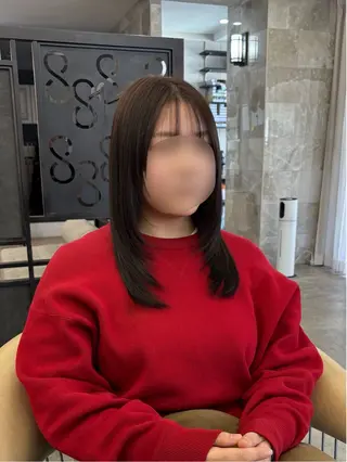 ミディアム 似合わせレイヤー🌟 巻ける縮毛矯正みつきのヘアスタイル
