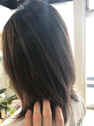 ミディアム カラー 橋本 敬介のヘアスタイル