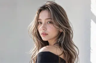 ロング カラー 田中 巧のヘアスタイル