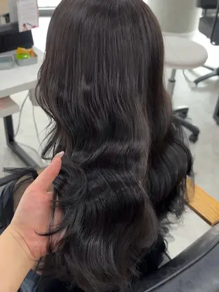 ロング カラー 縮毛矯正×透明感 カラー hinataのヘアスタイル