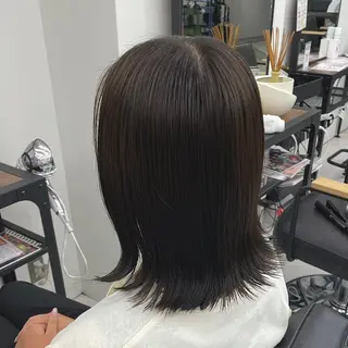 セミロング カラー パーマ ヘアアレンジ メンズ mona/ ストレートスタイル✨のヘアスタイル