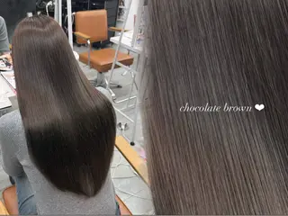 ロング Wカラー/ベージュ サラサ💟のヘアスタイル