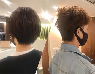 ショート カラー メンズ チーフデザイナー 若林　麻衣のヘアスタイル