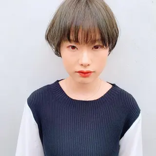 ショート カラー 中川 竜誠のヘアスタイル