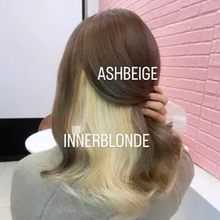 セミロング カラー エクステ🩵ブリーチ 韓国ヘア🩵KAEのヘアスタイル