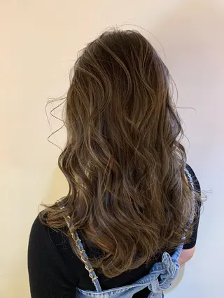 セミロング カラー 髪質改善サロン ARCHE野瀬冬馬のヘアスタイル