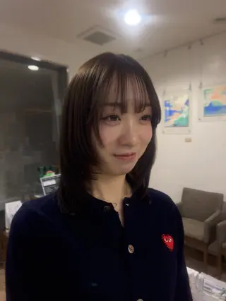 ミディアム 島桜子/レイヤー 韓国ボブ🤎🧸のヘアスタイル