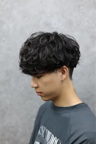 パーマ メンズ センターパート特化 🌹RIO🌹のヘアスタイル