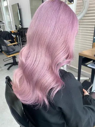 ミディアム ブリーチダブルカラー 元町三宮/三ノ宮のヘアスタイル