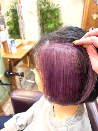 ショート カラー ツヤ髪 透明感カラー ゆいなのヘアスタイル