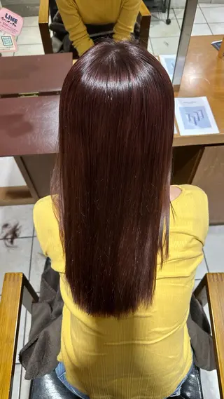 ロング カラー 宮武 萌のヘアスタイル