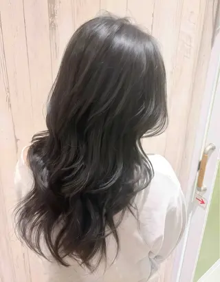 ロング カラー パーマ ヘアアレンジ 【暗め透明感カラー】 【インナー】小島良太のヘアスタイル