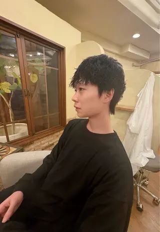 パーマ メンズ 河本 愛花のヘアスタイル