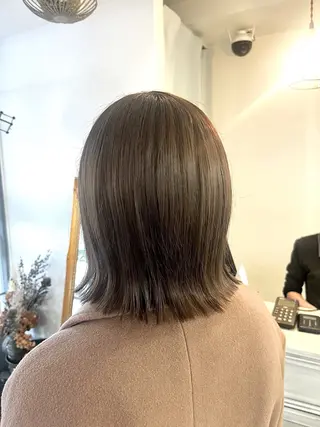 ミディアム 金山/透明感カラー ヘッドスパ/hinaのヘアスタイル