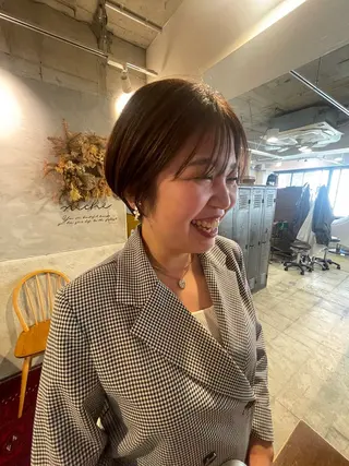 ショート カラー ayane⭐️ボブ・ ショート・パーマのヘアスタイル