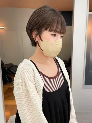 ショート 緒方リエ 時短ショート・ボブのヘアスタイル