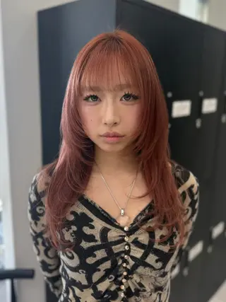 セミロング カラー 渋谷髪質改善/縮毛 矯正/かすが🪽🫧のヘアスタイル