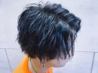 ミディアム カラー メンズ 熊谷 奈菜のヘアスタイル