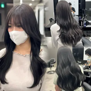 セミロング カラー 新宿/顔周りカット/ レイヤー/がっきーのヘアスタイル