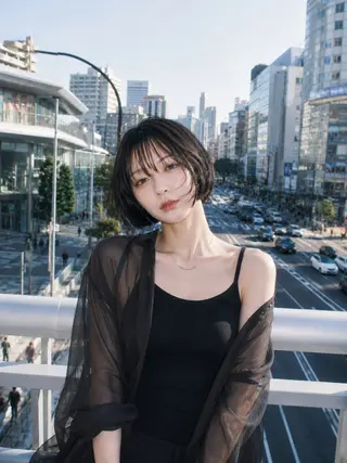 ショート 村山 豪歩のヘアスタイル