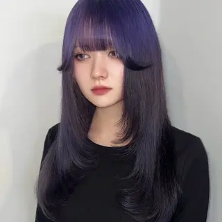 ロング カラー Ren. 🦋デザインカラーのヘアスタイル