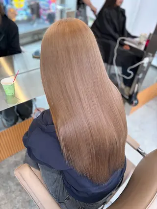 ロング ミルクティーベージュ レイヤー/あげは🎀のヘアスタイル